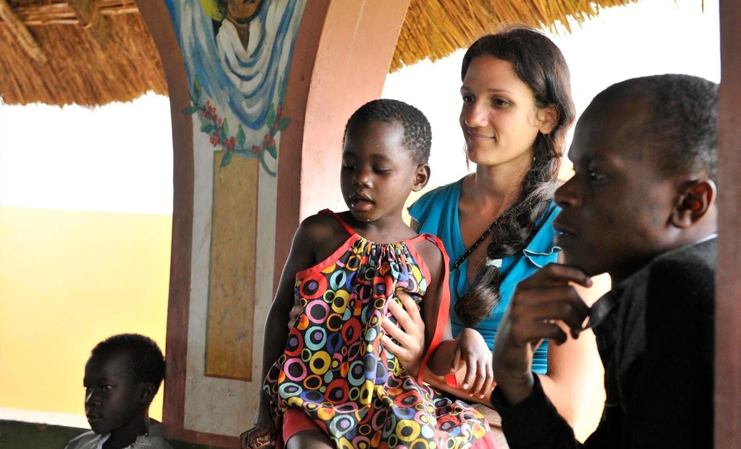 Chiara en Ruanda.